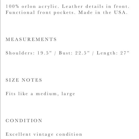 S O L D // VINTAGE/ ochre + suede cardigan - Picture 5 of 5